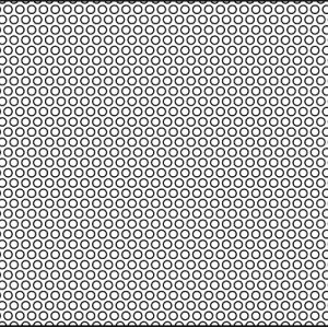 .065in Diameter Circle Perforation on .094 Centers