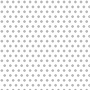.065in Diameter Circle Perforation Pattern