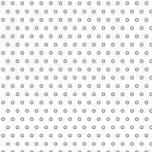 .065in Diameter Circle Perforation Pattern