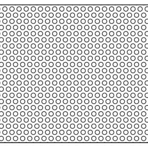 .079in Diameter Perforated Circles on .125in Centers