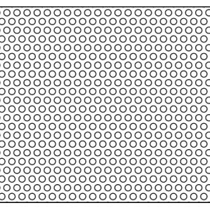 .079in Diameter Perforated Circles on .125in Centers