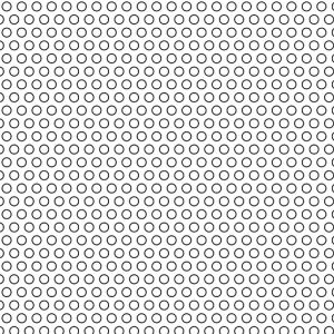 .09375in Diameter Circle Perforation Pattern