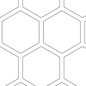 1.625in Hexagon Perforation Pattern on 1.813in Centers