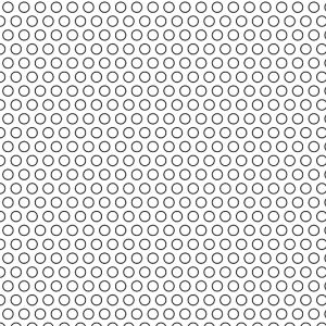 .109375in Diameter Perforation Pattern on .171875in Centers