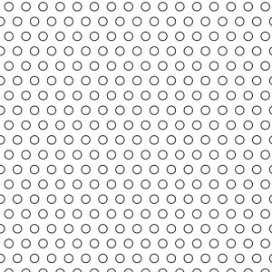 .109375in Diameter Round Perforation Pattern on .21875in Centers