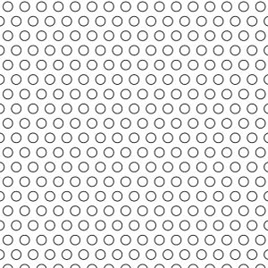 .125in Diameter Circles Perforated on .219in Centers