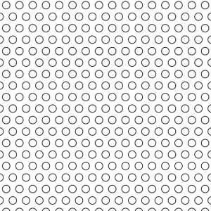 .125in Diameter Circles Perforated on .219in Centers