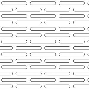 .125in x 1in x .25in Slotted Perforation Pattern