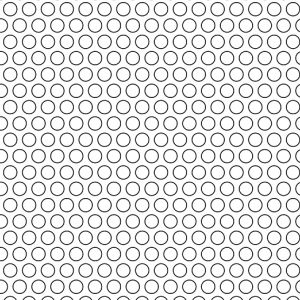 .15625in Diameter Circle Perforation on .21875in Centers