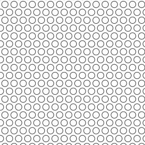 .15625in Diameter Circle Perforation on .21875in Centers