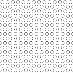 .15625in Diameter Circle Perforation on .25in Centers