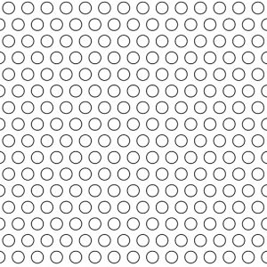 .15625in Diameter Circle Perforation on .25in Centers