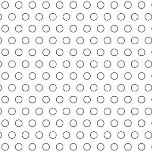 .15625in Diameter Circle Perforation on .3125in Centers