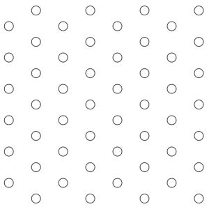 .15625in Diameter Circles on .541in Centers