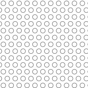 .1875in Diameter Circle Perforation on .3125in Centers