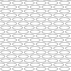 .188in x .531in Ellipse Perforation Pattern