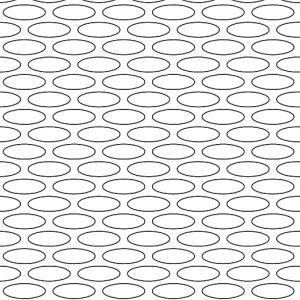 .188in x .531in Ellipse Perforation Pattern