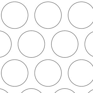 1in Diameter Circle Perforations on 1.25in Centers