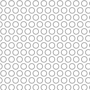 .21875in Diameter Circle Perforation on .3125in Centers