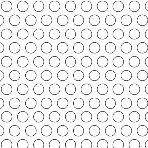 .25in Diameter Circle Perforation on .375in Centers