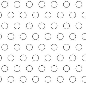 .25in Diameter Circle Perforations on .5in Centers
