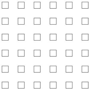 .25in Squares Perforation on .625in Centers