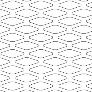 .3125in x .875in x .25in Diamond Perforation Pattern