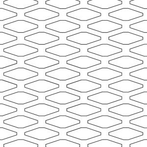 Diamond Perforation Pattern .3125in x .875in x .612in
