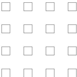 .375in Squares on 1in Centers