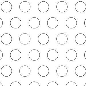 .4375in Diameter Circle Perforations on .75in Centers