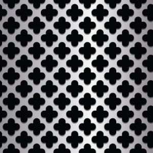 Clover Leaf Metal Perforation Pattern