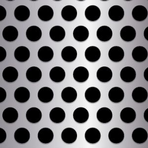 Round Metal Perforation Pattern