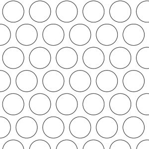 .5in Diameter Circle Perforations on .625in Centers