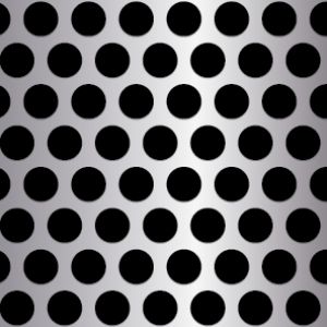 .5in Diameter Perforated Circles on .688in Centers
