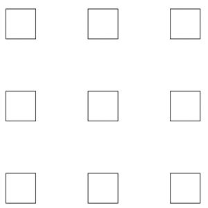 .5in Squares on 1.375in Centers Perforation Pattern
