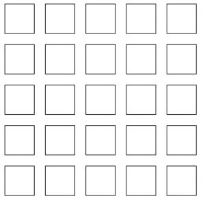 .5in Straight Square Perforation Pattern on .6875in Centers