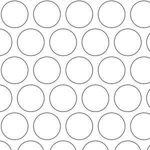 .625in Diameter Circle Perforations on .75in Centers