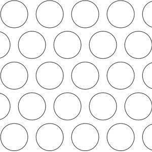 .625in Diameter Circle Perforation on .8125in Centers