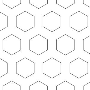 .75in Hexagon Perforations on 1.125in Centers