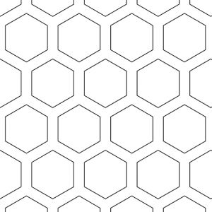 .75in Hexagon Perforation Pattern on .938 Centers