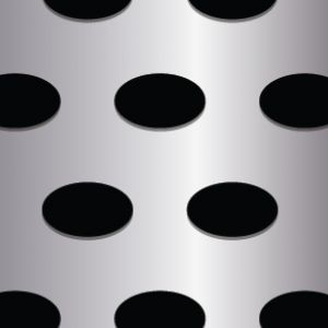 .75in x 1.25in Ellipse Metal Perforation Pattern