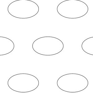 .75in x 1.25in on 2in Ellipse Perforation Pattern