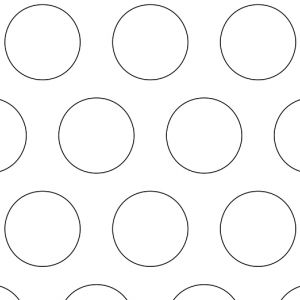 .875in Circles on 1.25in Centers Perforation Pattern