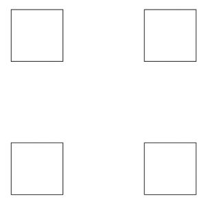 .875in Straight Square Perforation Pattern on 2.25in Centers