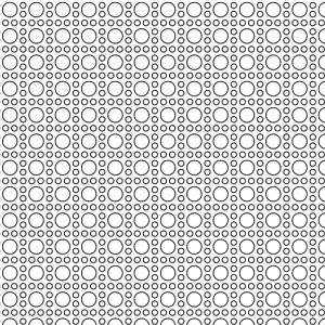 Mini Cane Metal Perforation Pattern