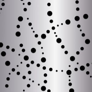 Bubble Trail Perforated Metal Example