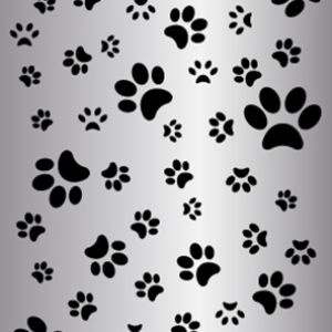 Paws Metal Perforation Pattern