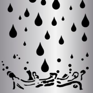 Rain Splash Metal Perforation Pattern