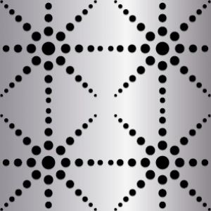 Starburst Metal Perforation Pattern