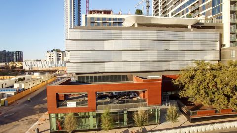 Perforated Metal Cladding Project for the  GW Parking Structure